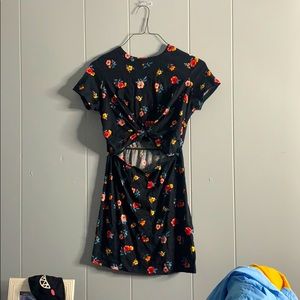 Floral minnie black dress Forever 21